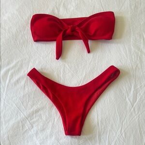 Zaful Red Bikini Set
